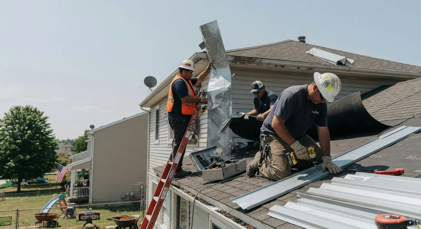 Storm Damage Metal Roof Repair in Fort Defiance, VA